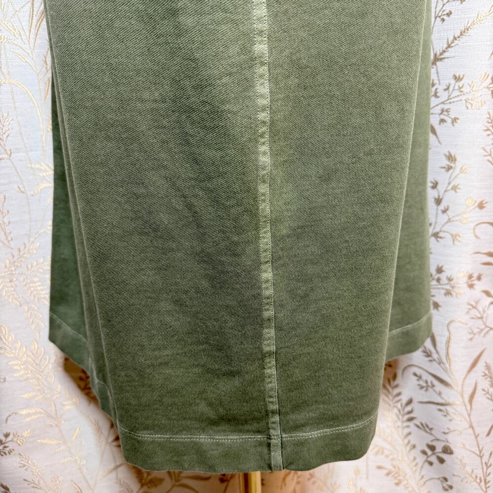 SONOMA Green Button Front Utility Midi Skirt Womens XL Prairie Cottagecore Boho - Picture 8 of 14